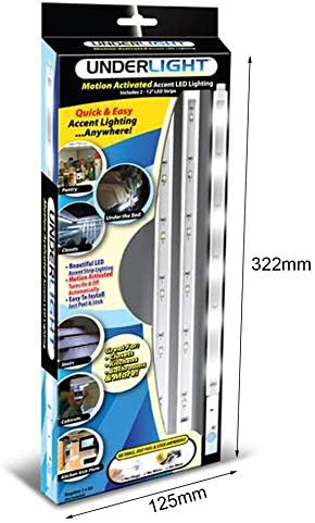 Battery Operated Light Bars Motion Sensor Activated Accent Lighting LED Strips for Cabinets Stairs Doorways