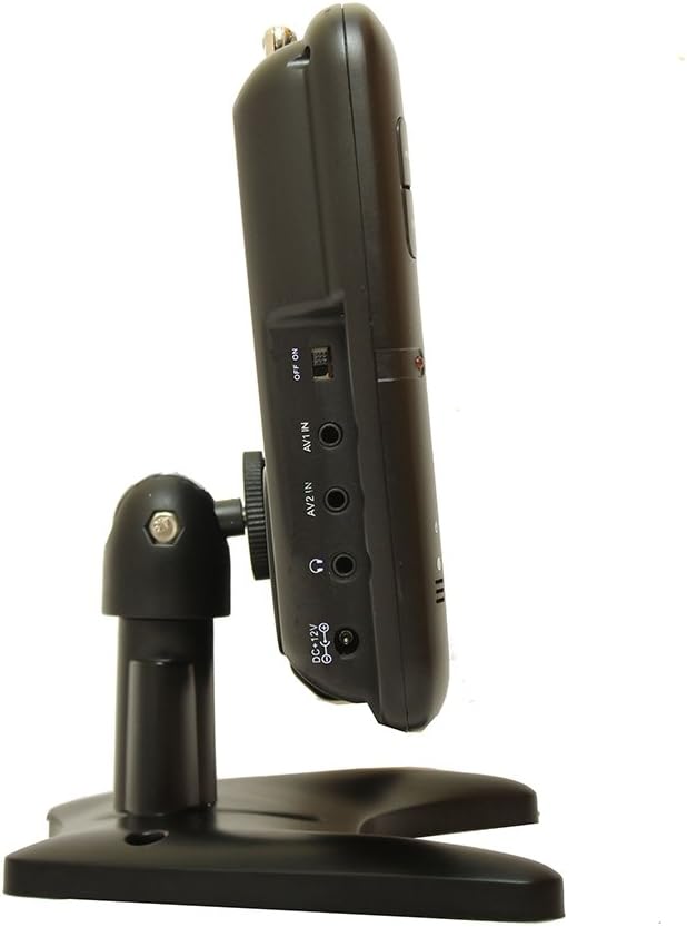 Axess Portable TV 9" Battery Powered Widescreen LCD Small TV TV1703-9 with ATSC Digital Tuner 2 Antennas, USB/SD Card & Headphone Inputs, AV Inputs & Full Func. Remote. Mini TV for Car, RV, Outdoor