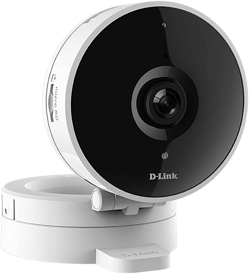 D-Link HD WiFi Indoor Security Camera in White-Black