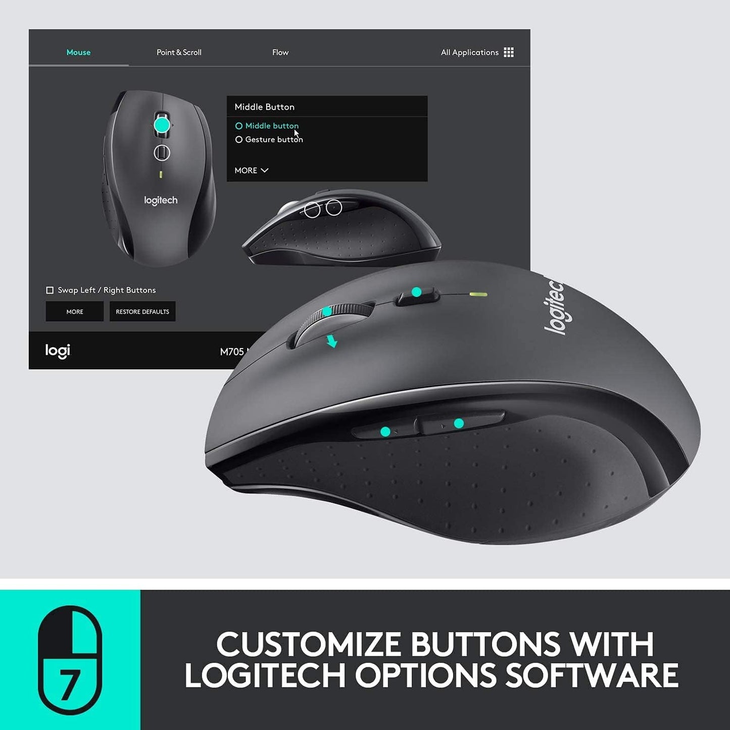 Logitech MK570 Wave Combo Keyboard & Mouse
