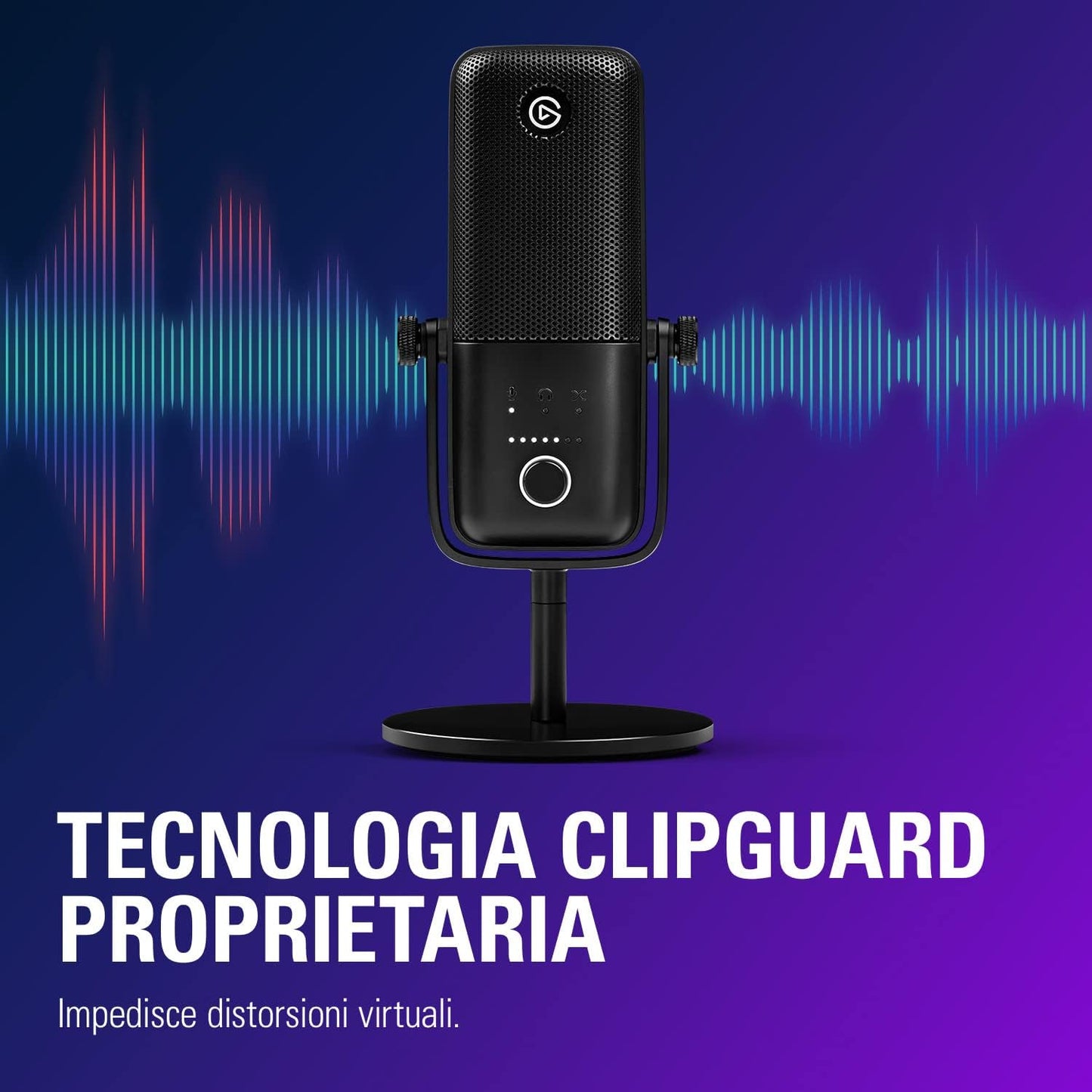Elgato Wave:3 - Premium Studio Quality USB Condenser Microphone for Streaming, Podcast, Gaming and Home Office, Free Mixer Software, Sound Effect Plugins, Anti-Distortion, Plug ’n Play, for Mac, PC