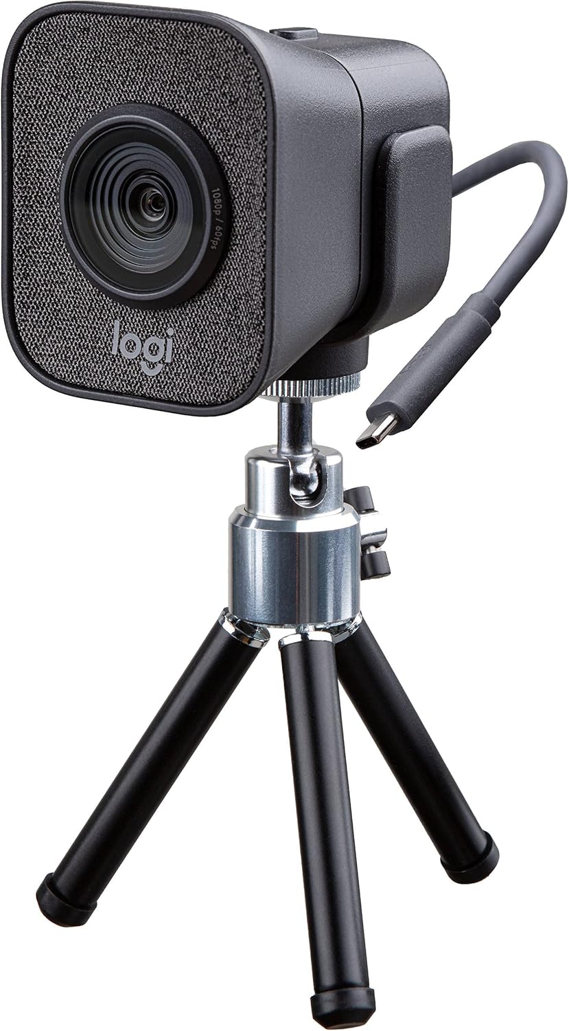 Logitech StreamCam Plus Streaming Webcam with Tripod - Graphite