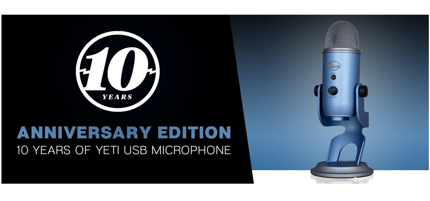 Blue Yeti USB Microphone 10TH Anniversary Edition